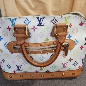 Louis Vuitton Monogram Multicolor Alma Bron Storage With Cover Bag